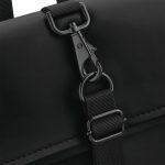 Sac à dos avec rabat roll-top en polyuréthane mat – Image 4