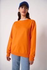 Sweat-shirt col rond unisexe – Image 7
