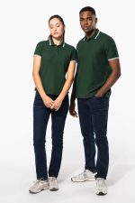 Polo femme manches courtes à liserés contrastés – Image 12