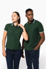Polo femme manches courtes à liserés contrastés – Image 13