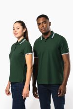 Polo femme manches courtes à liserés contrastés – Image 22