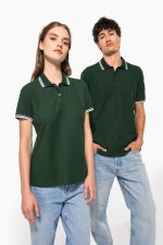 Polo femme manches courtes à liserés contrastés – Image 6