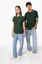 Polo femme manches courtes à liserés contrastés – Image 10