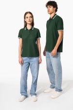 Polo femme manches courtes à liserés contrastés – Image 23
