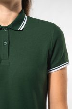 Polo femme manches courtes à liserés contrastés – Image 16