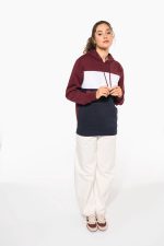 Sweat-shirt tricolore à capuche unisexe – Image 17