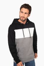 Sweat-shirt tricolore à capuche unisexe – Image 20