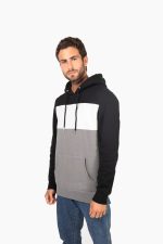 Sweat-shirt tricolore à capuche unisexe – Image 23