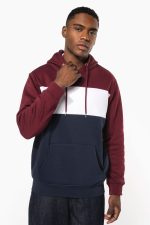 Sweat-shirt tricolore à capuche unisexe – Image 19