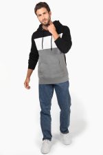 Sweat-shirt tricolore à capuche unisexe – Image 24