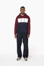 Sweat-shirt tricolore à capuche unisexe – Image 13