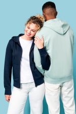 Sweat-shirt écoresponsable zippé à capuche femme – Image 23