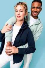 Sweat-shirt écoresponsable zippé à capuche femme – Image 27