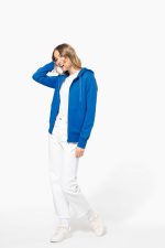 Sweat-shirt écoresponsable zippé à capuche femme – Image 10
