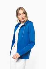 Sweat-shirt écoresponsable zippé à capuche femme – Image 9