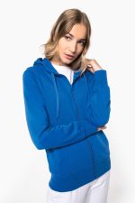Sweat-shirt écoresponsable zippé à capuche femme – Image 2