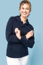Sweat-shirt écoresponsable zippé à capuche femme – Image 32
