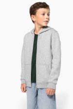Sweat-shirt recyclé zippé à capuche enfant – Image 3