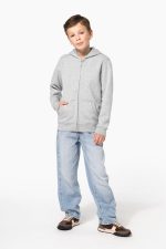 Sweat-shirt recyclé zippé à capuche enfant – Image 7