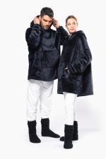 Plaid poncho unisexe – Image 9