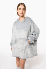 Plaid poncho unisexe