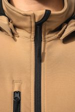 Veste Softshell 3 couches à capuche avec manches amovibles unisexe – Image 9