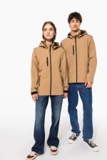 Veste Softshell 3 couches à capuche avec manches amovibles unisexe – Image 12