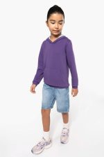 Sweat-shirt capuche contrastée enfant – Image 17