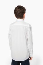 Chemise popeline manches longues enfant – Image 2
