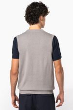 Pull col V sans manches – Image 2
