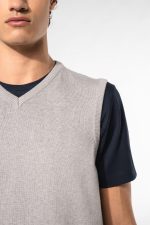 Pull col V sans manches – Image 4