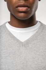 Pull col en V écoresponsable homme – Image 3