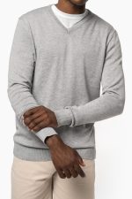 Pull col en V écoresponsable homme – Image 8