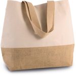 Sac shopping en toiles de coton et jute – Image 2