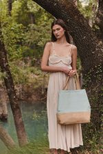 Sac shopping en toiles de coton et jute – Image 8