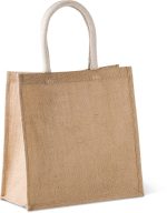 Sac style cabas en toile de jute - grand modèle