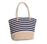 Sac shopping style marin en toile de jute