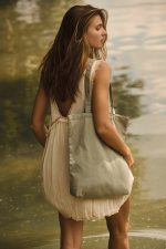 Sac shopping délavé en coton – Image 2