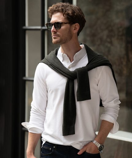 Carlington  deluxe long sleeve polo