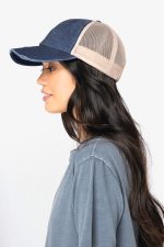 Casquette trucker écoresponsable  effet déchiré unisexe – Image 2