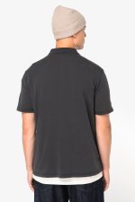 Polo écoresponsable délavé en jersey homme – Image 5