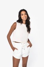 T-shirt écoresponsable  crop sans manche femme – Image 4