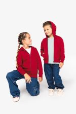Sweat-shirt écoresponsable zippé à capuche enfant – Image 2