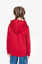 Sweat-shirt écoresponsable zippé à capuche enfant – Image 5