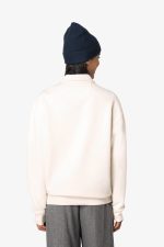Sweat-shirt écoresponsable quart zip col polo à épaules tombantes unisexe – Image 6