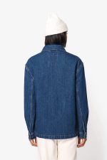 Veste en jean écoresponsable à épaules tombantes unisexe – Image 5