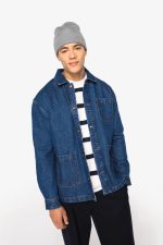 Veste en jean écoresponsable à épaules tombantes unisexe – Image 3
