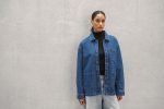 Veste en jean écoresponsable à épaules tombantes unisexe – Image 11
