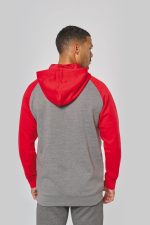 Veste molleton zippée capuche bicolore unisexe – Image 15