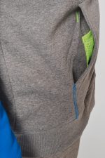 Veste molleton zippée capuche bicolore unisexe – Image 11